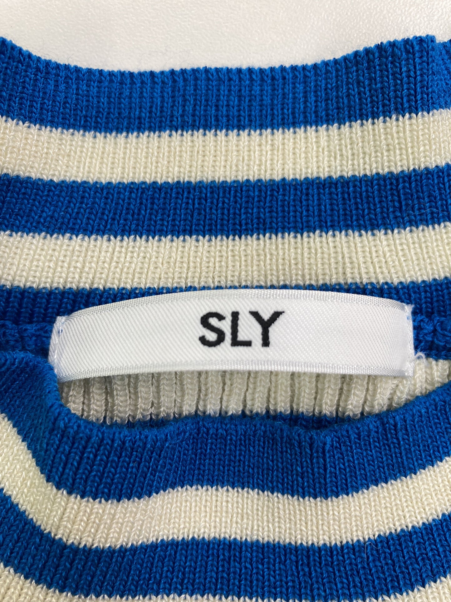 SLY/スライ/Tシャツ/カットソー/トップス/ブルー/FREE