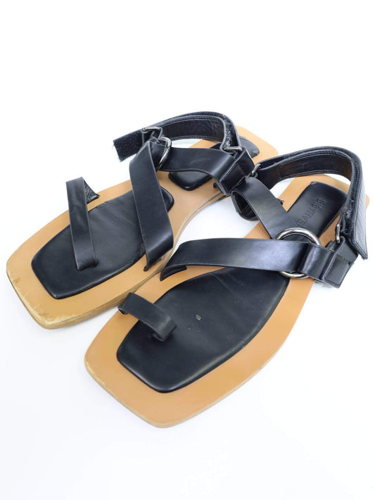 JEANASIS/ジーナシス/サンダル/シューズ/ブラック/L