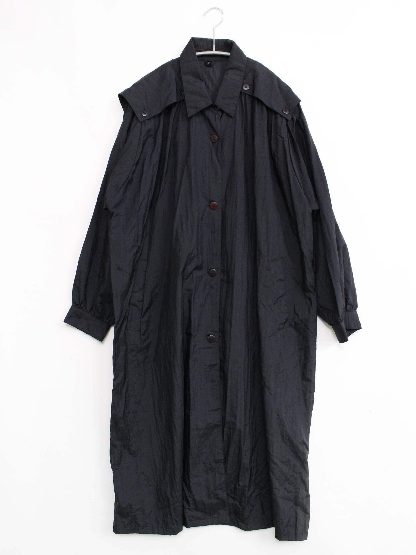 シャツワンピース/ワンピース/ドレス/ブラック/F