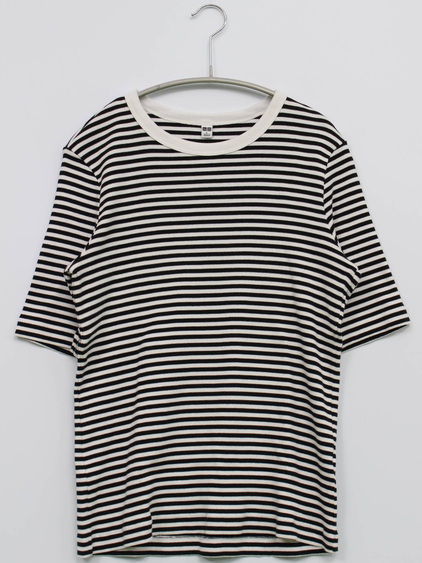 UNIQLO/ユニクロ/Tシャツ/カットソー/トップス/ホワイト/L