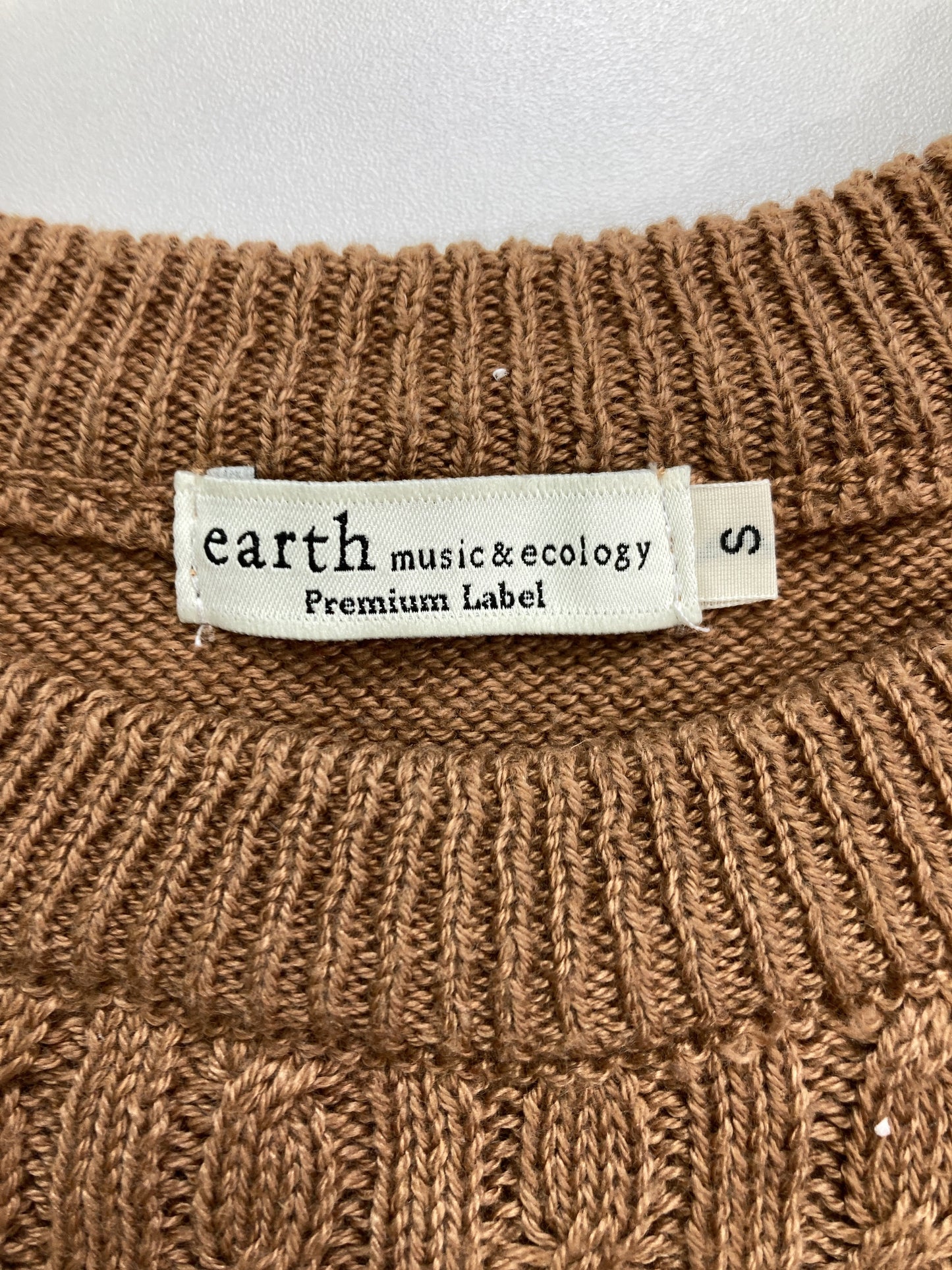 earth music&ecology/アースミュージックアンドエコロジー/ニット/セーター/トップス/ブラウン/S
