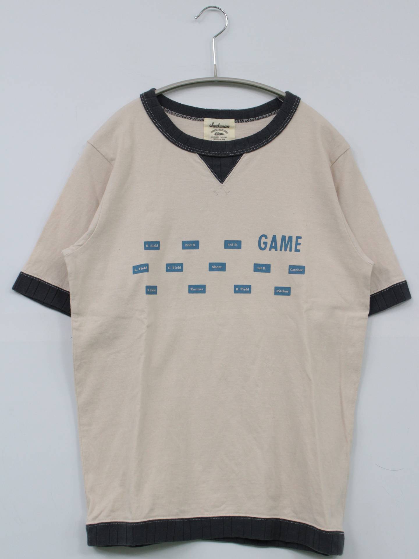 Jackman/Tシャツ/カットソー/トップス/ベージュ/XS
