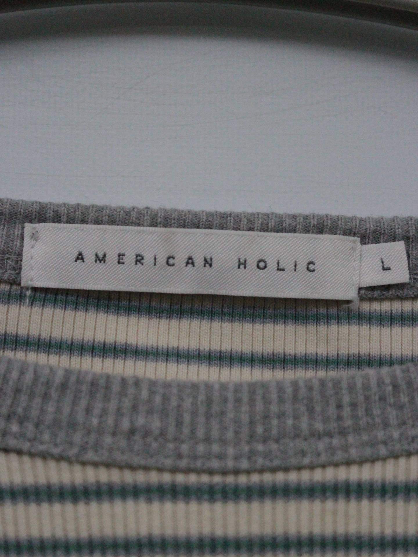 AMERICAN HOLIC/アメリカンホリック/Tシャツ/カットソー/トップス/アイボリー/L