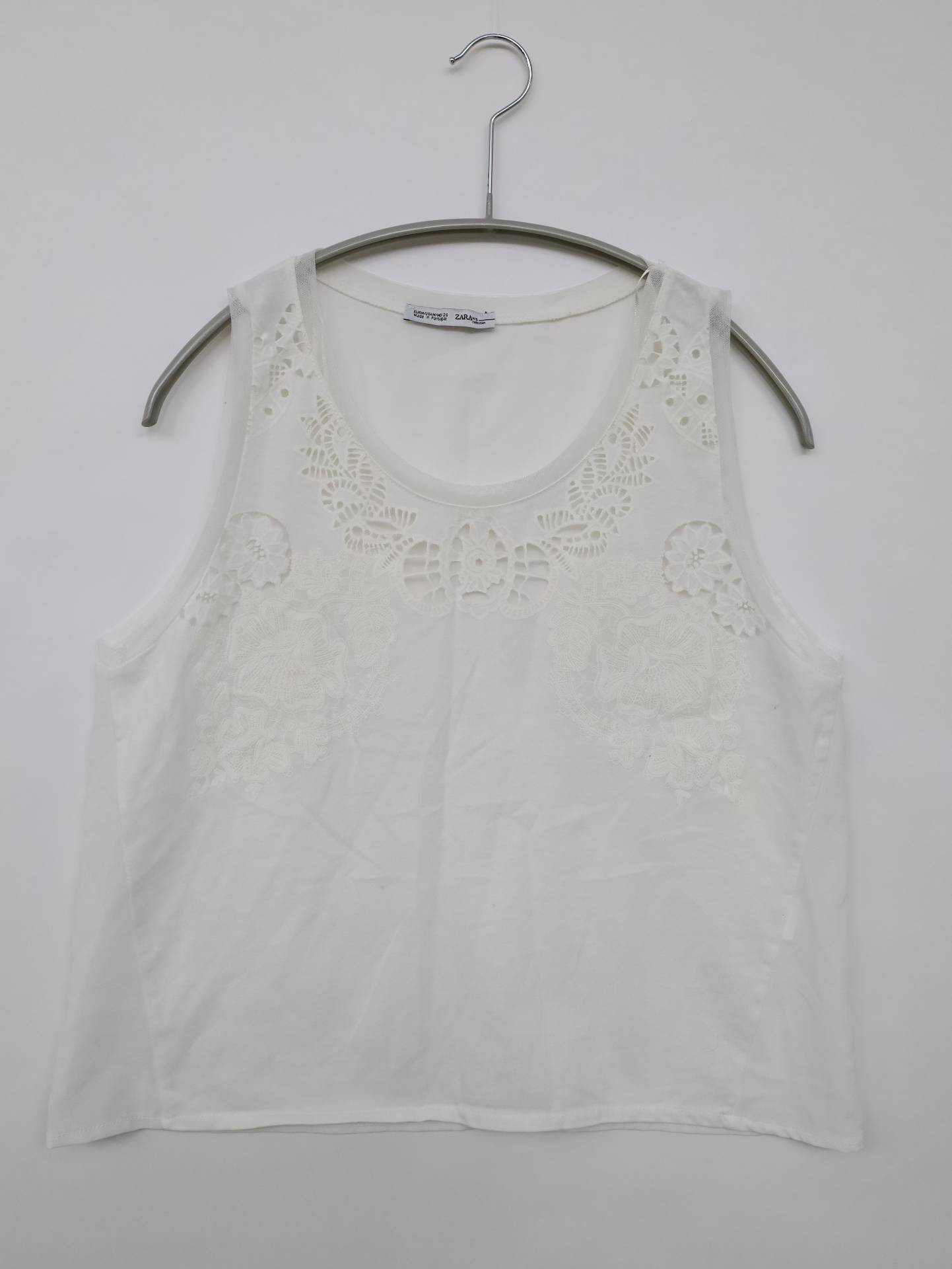ZARA/ザラ/タンクトップ/トップス/ホワイト/M