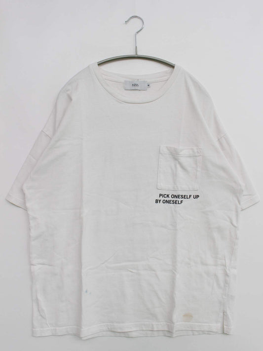 AZUL/Tシャツ/カットソー/トップス/ホワイト/M
