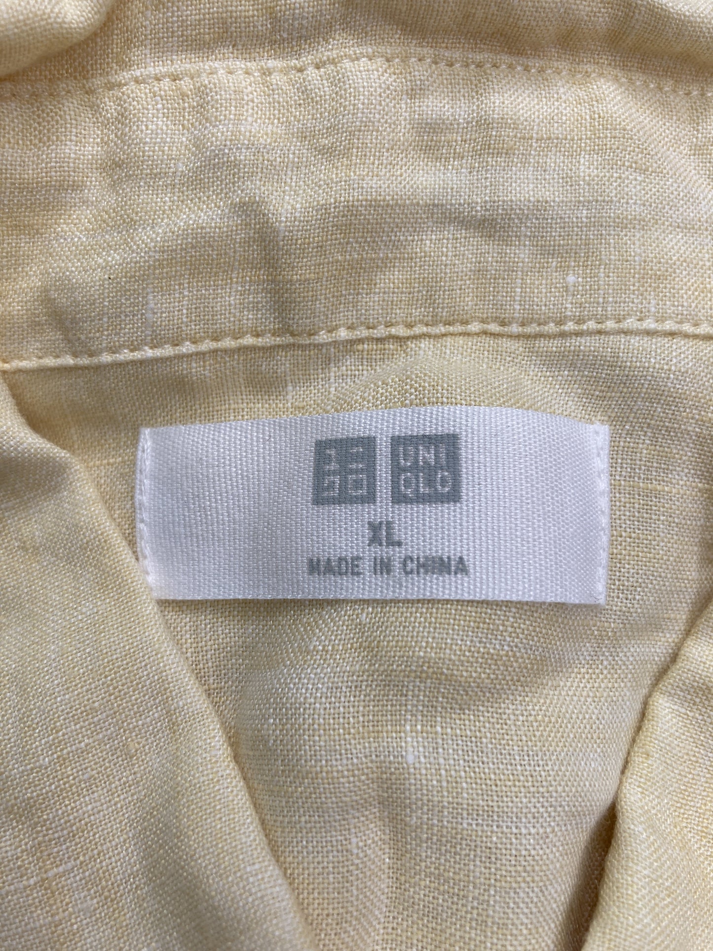 UNIQLO/ユニクロ/シャツ/ブラウス/トップス/イエロー/XL