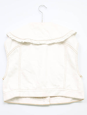 ZARA/ザラ/デニムジャケット/ジャケット/アウター/アイボリー/EUR XS/USA XS/MEX 24