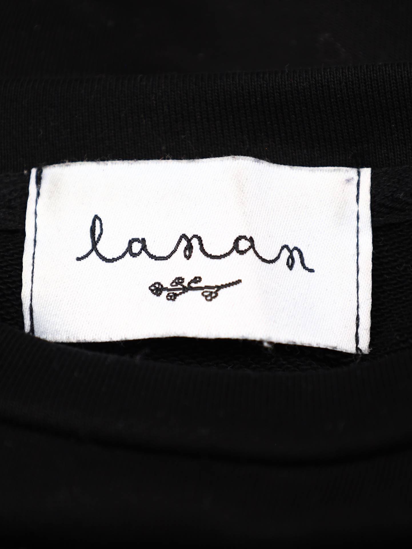 lanan/Tシャツ/カットソー/トップス/ブラック