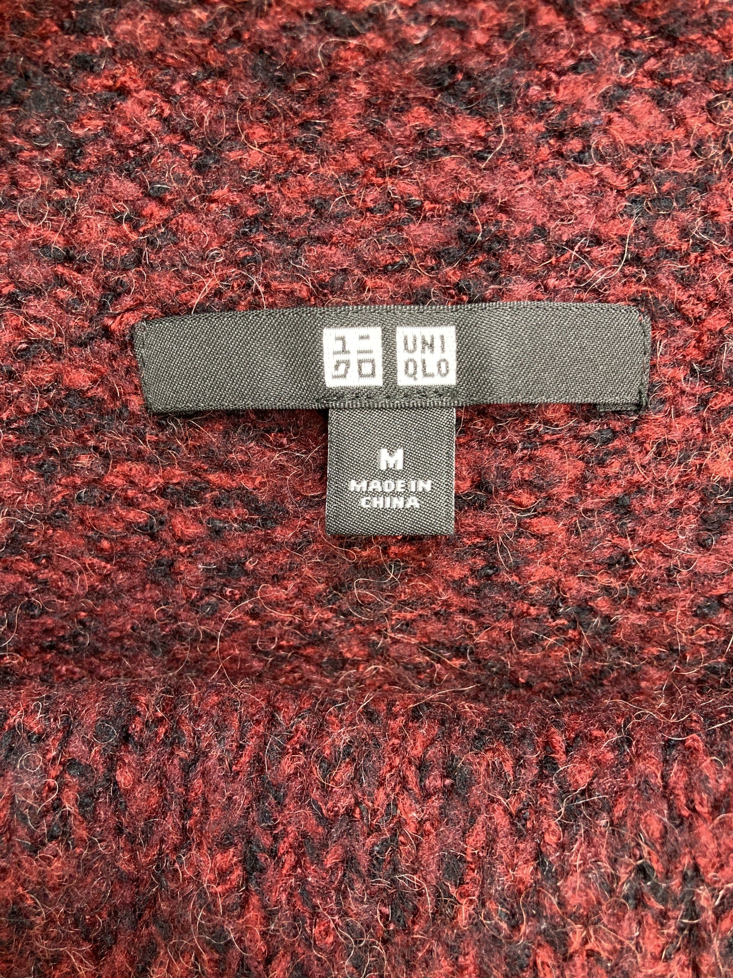 UNIQLO/ユニクロ/ニット/セーター/トップス/レッド/M