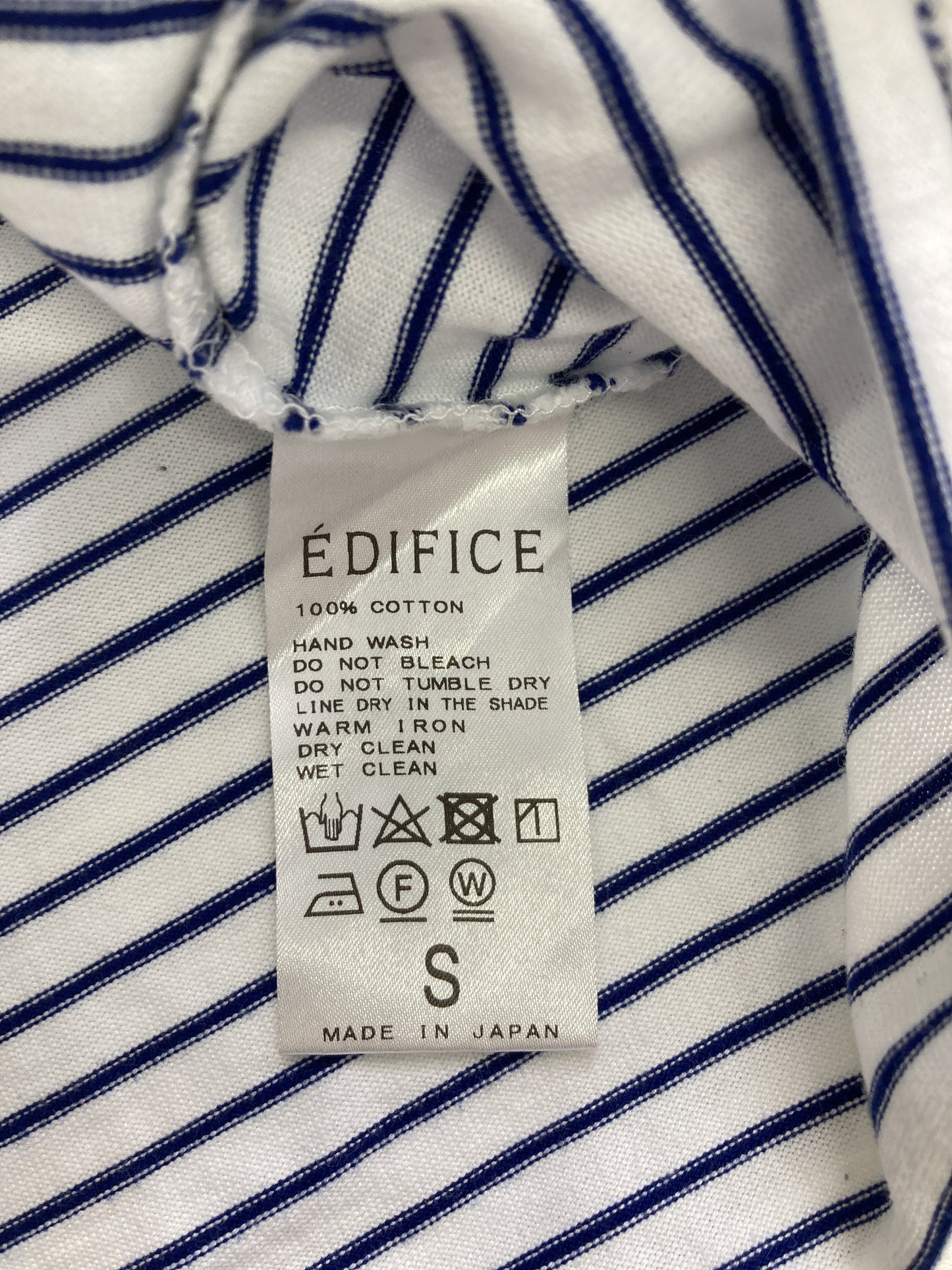 EDIFICE/Tシャツ/カットソー/トップス/ブルー/S