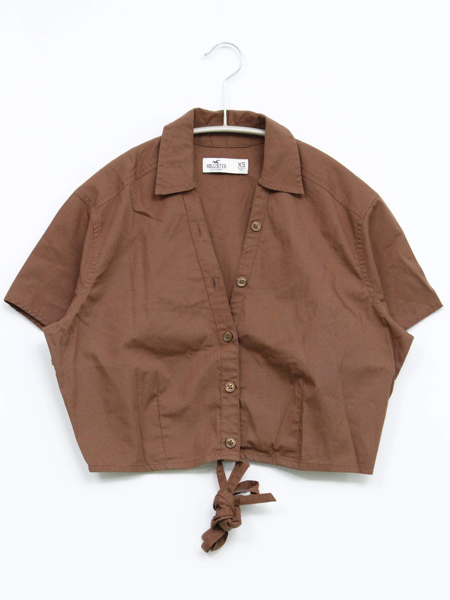 HOLLISTER/シャツ/ブラウス/トップス/ブラウン/XS