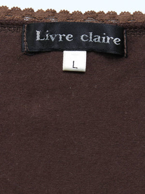 Livre claire/リーヴルクレール/Tシャツ/カットソー/トップス/ブラウン/L