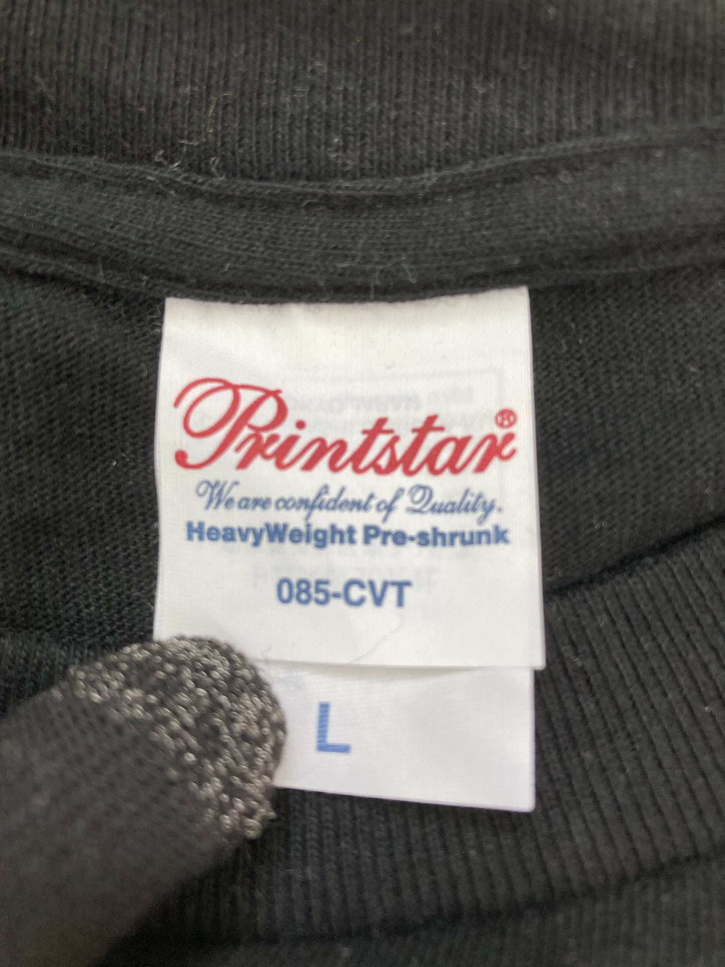 Printstar/プリントスター/Tシャツ/カットソー/トップス/ブラック/L