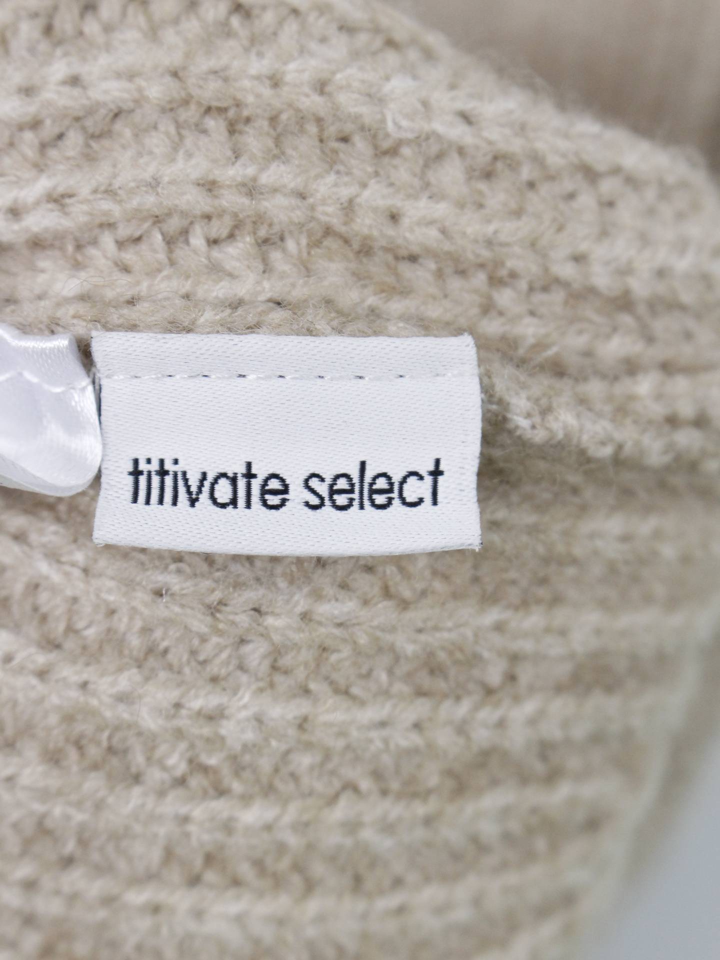 titivate select/ニット/セーター/トップス/ベージュ/S