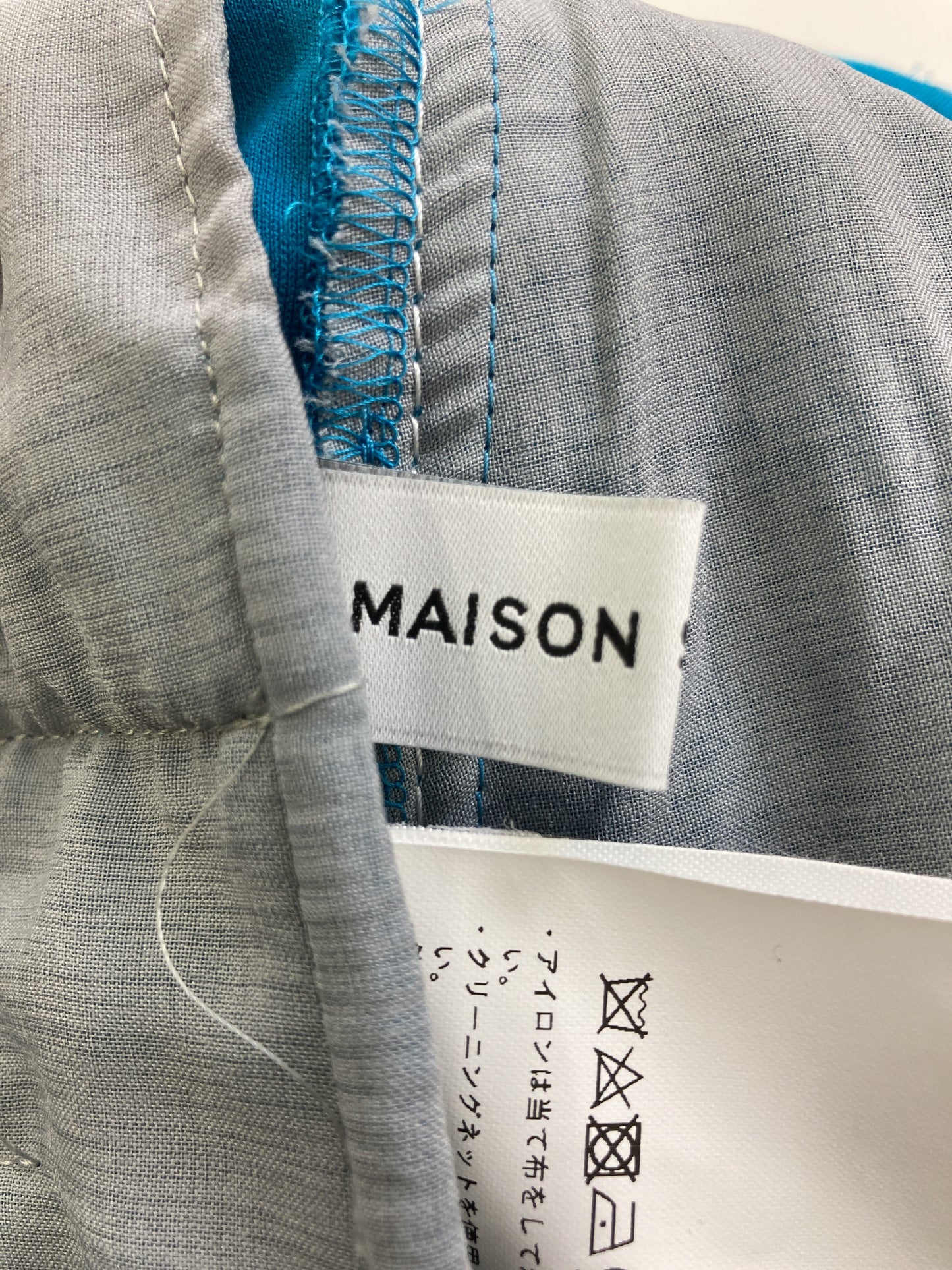 MAISON SPECIAL/メゾンスペシャル/スラックス/パンツ/スカイブルー/36