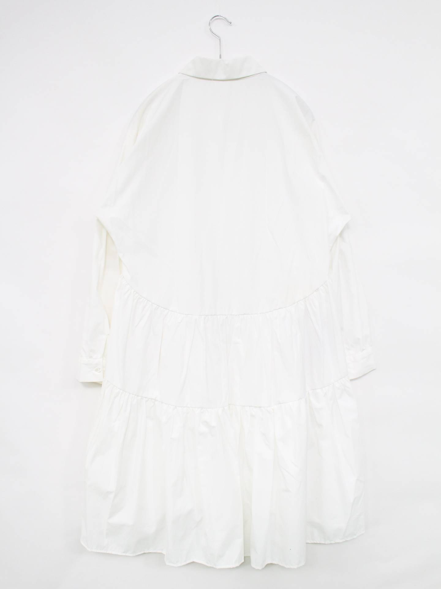 シャツワンピース/ワンピース/ドレス/ホワイト