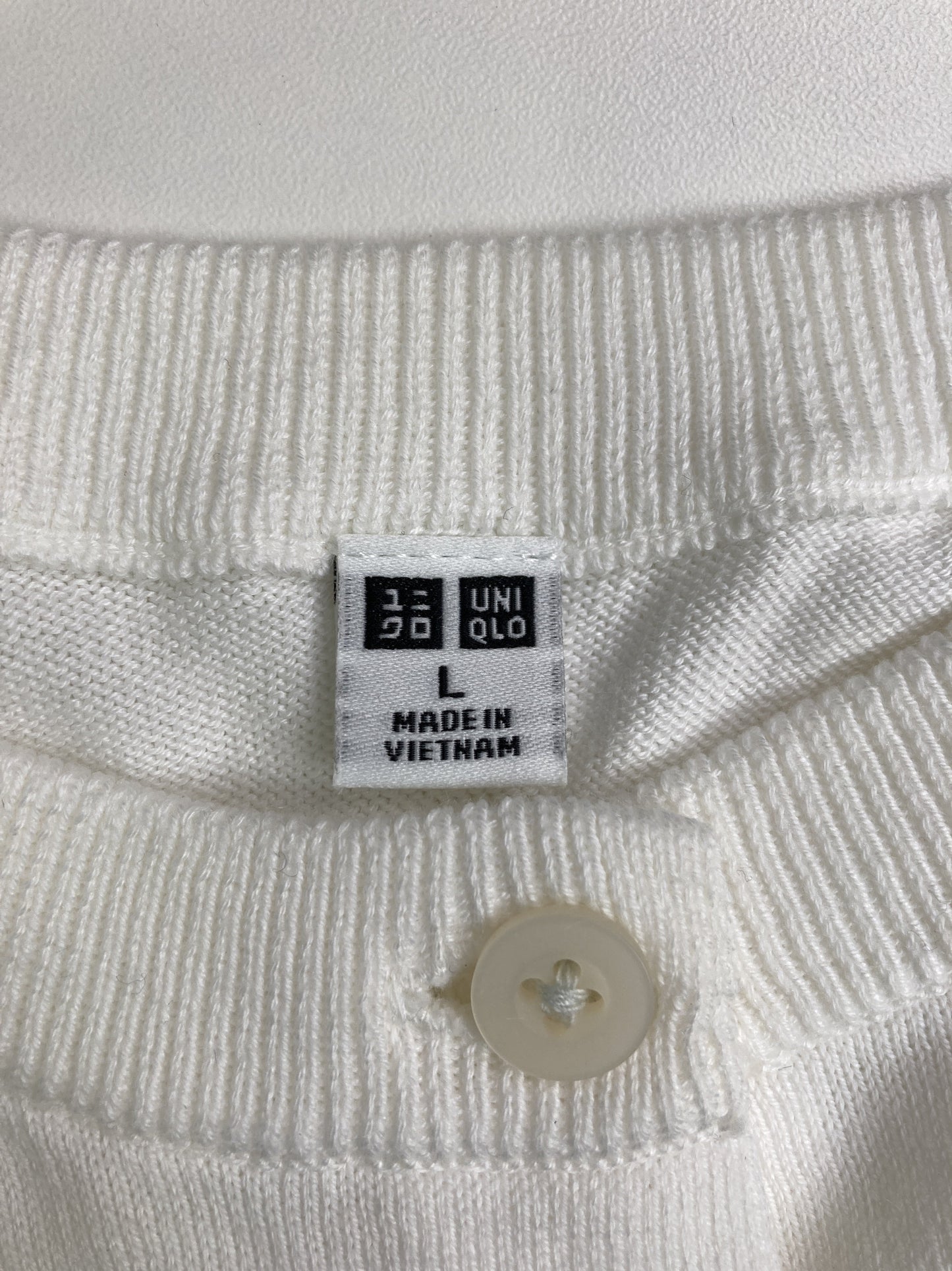 UNIQLO/ユニクロ/カーディガン/ボレロ/トップス/ホワイト/L