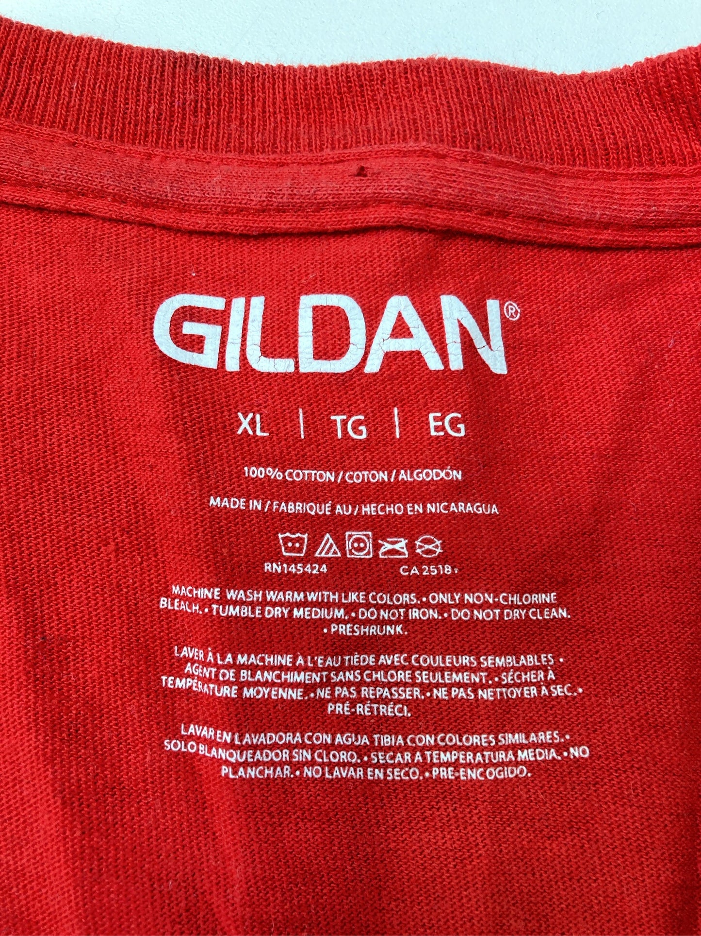 GILDAN/ギルダン/Tシャツ/カットソー/トップス/レッド/XL