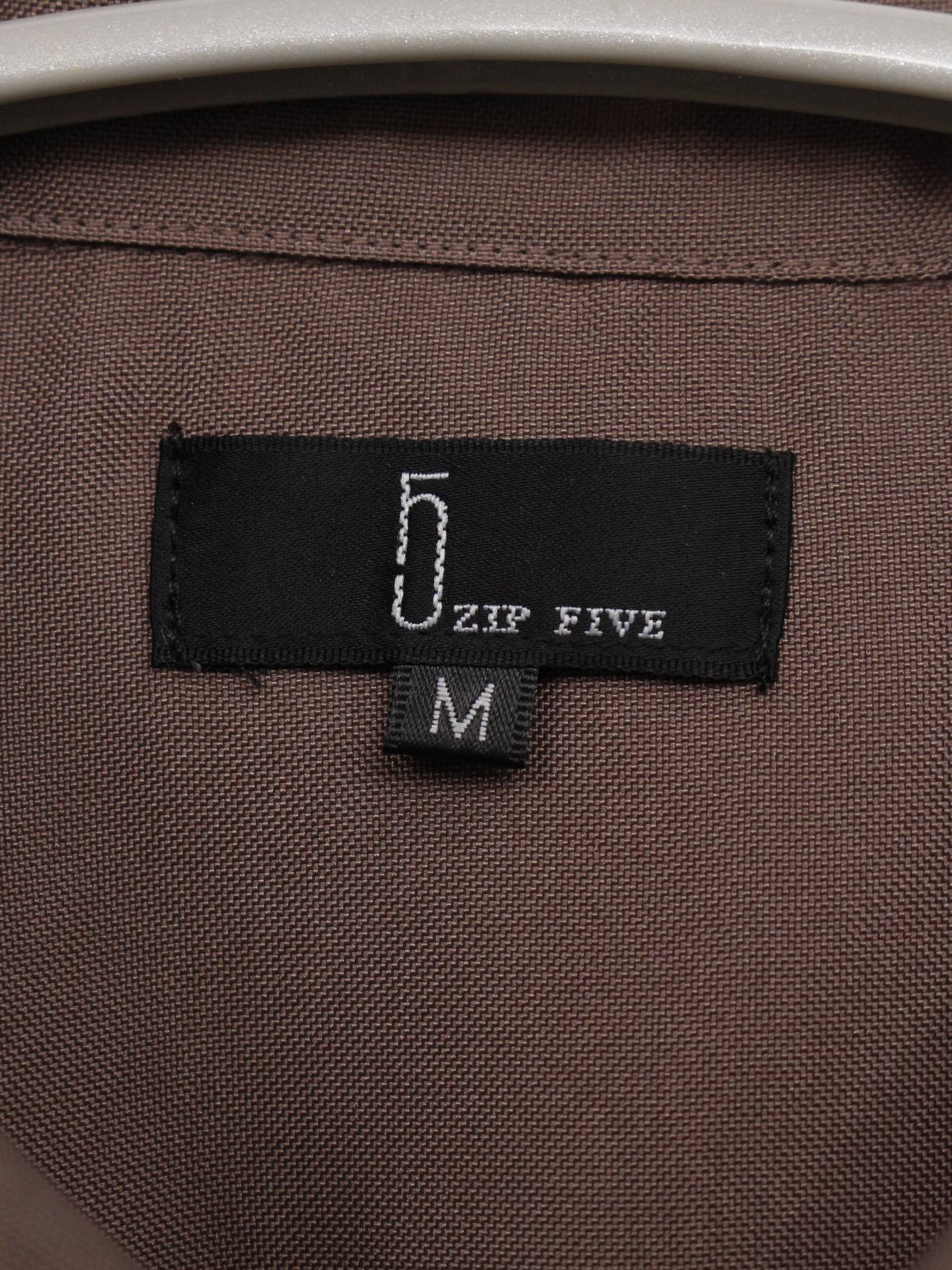 ZIP FIVE/シャツ/ブラウス/トップス/ブラウン/M