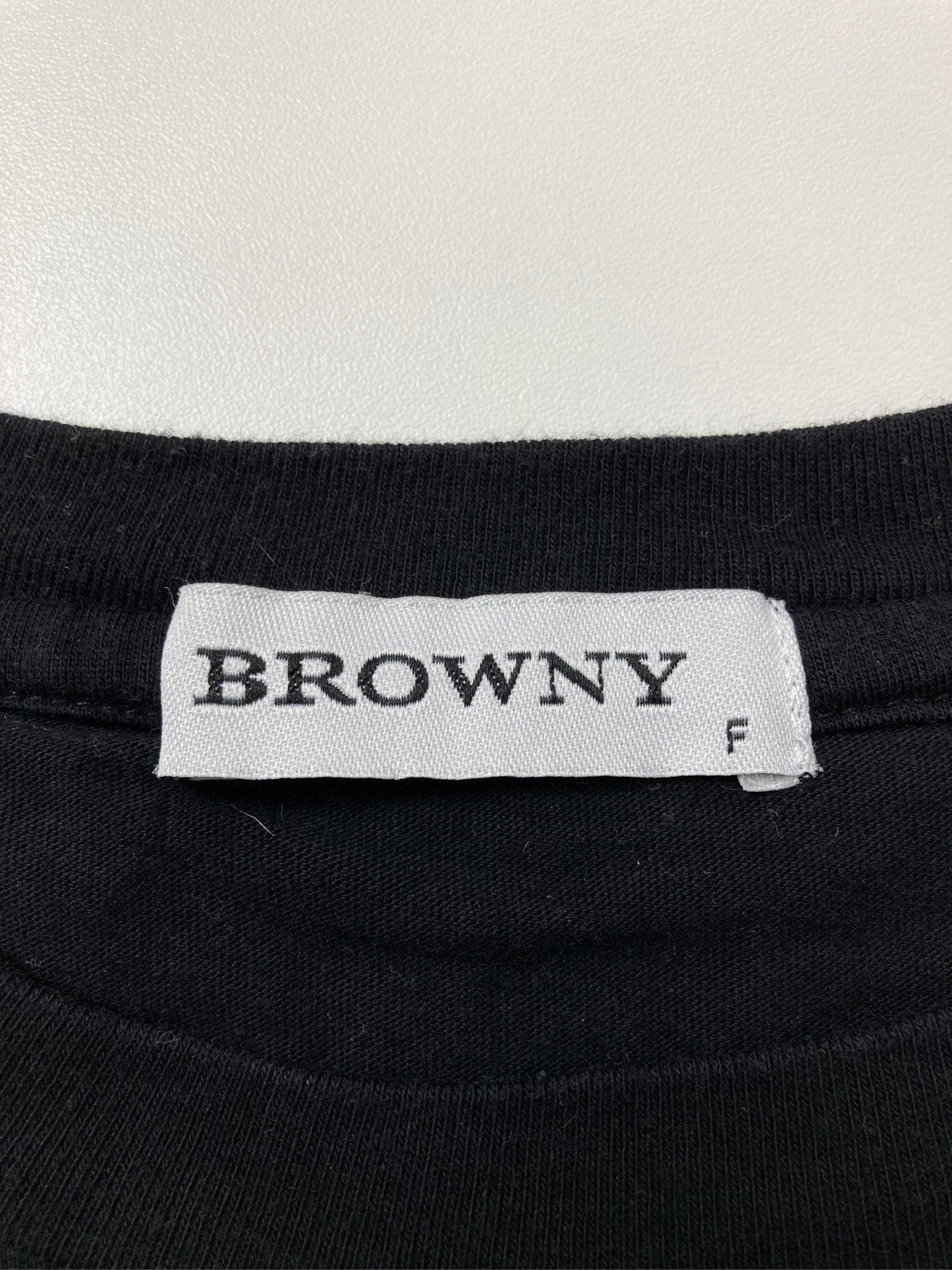 BROWNY/ブラウニー/Tシャツ/カットソー/トップス/ブラック/F