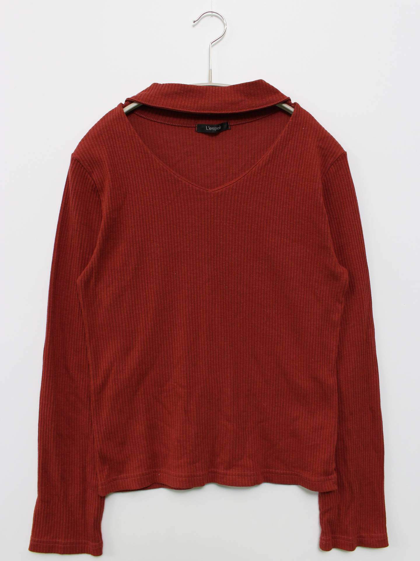 L’espoir/Tシャツ/カットソー/トップス/レッド/L