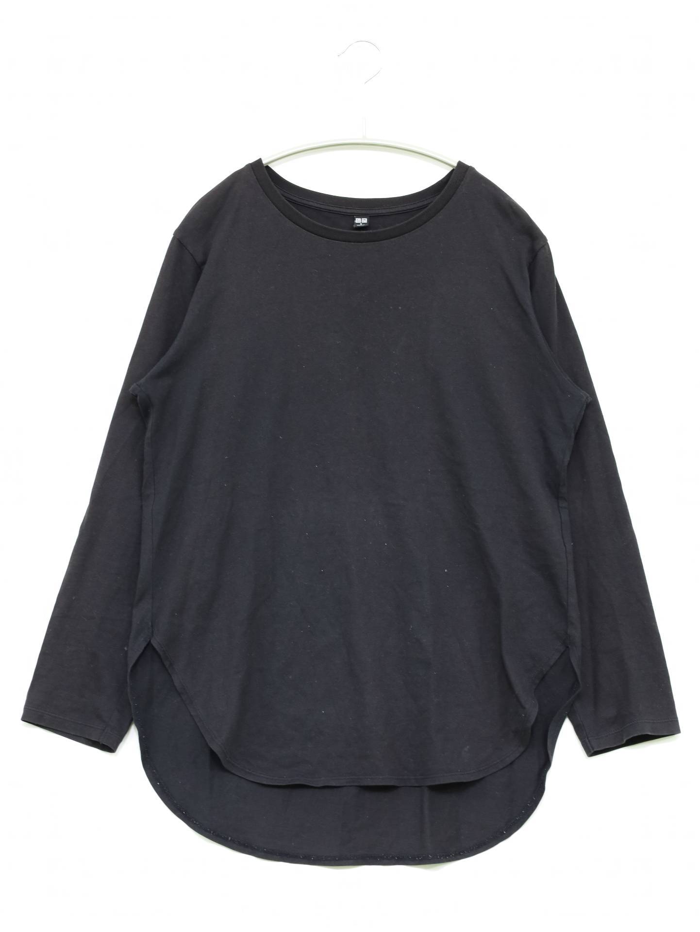 UNIQLO/ユニクロ/Tシャツ/カットソー/トップス/ブラック/S