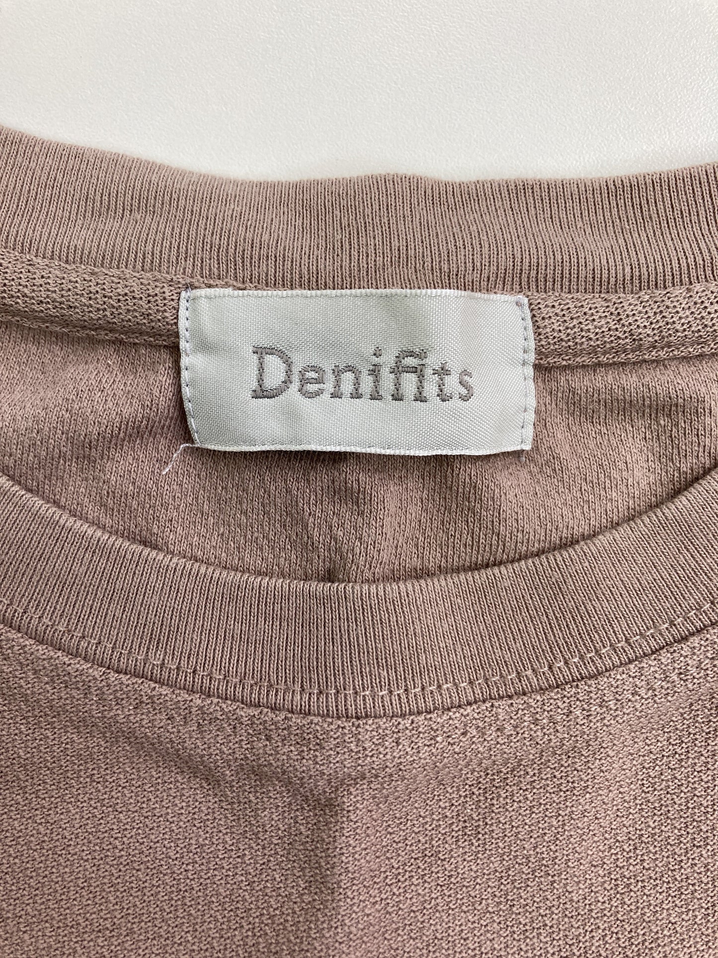 Denifits/Tシャツ/カットソー/トップス/ピンク/3L