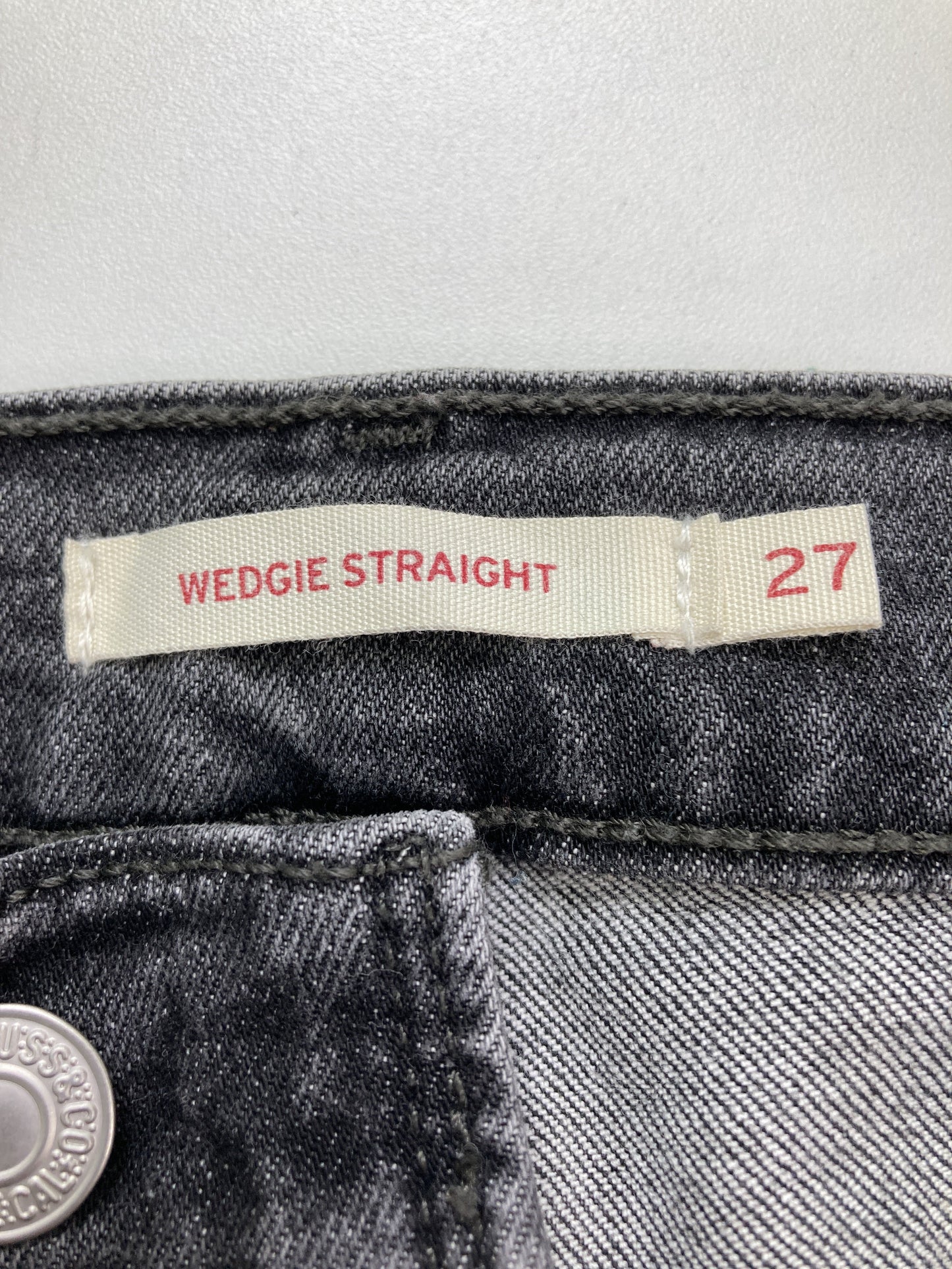 WEDGIE TRAIGTH/デニムパンツ/パンツ/ブラック/27