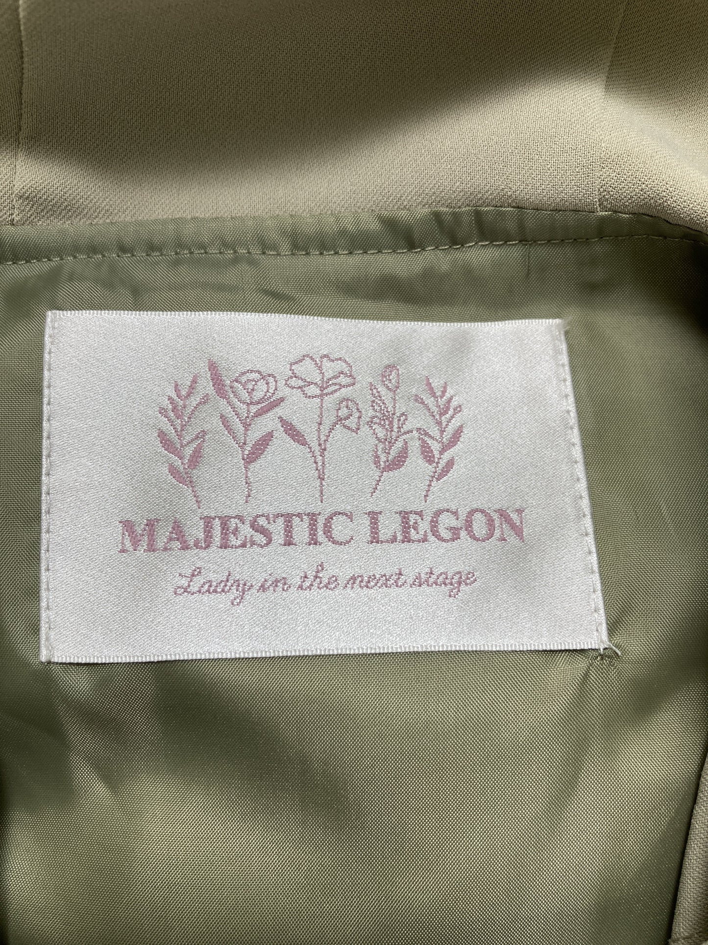 MAJESTIC LEGON/マジェスティックレゴン/ノーカラーコート/ジャケット/アウター/ベージュ/S