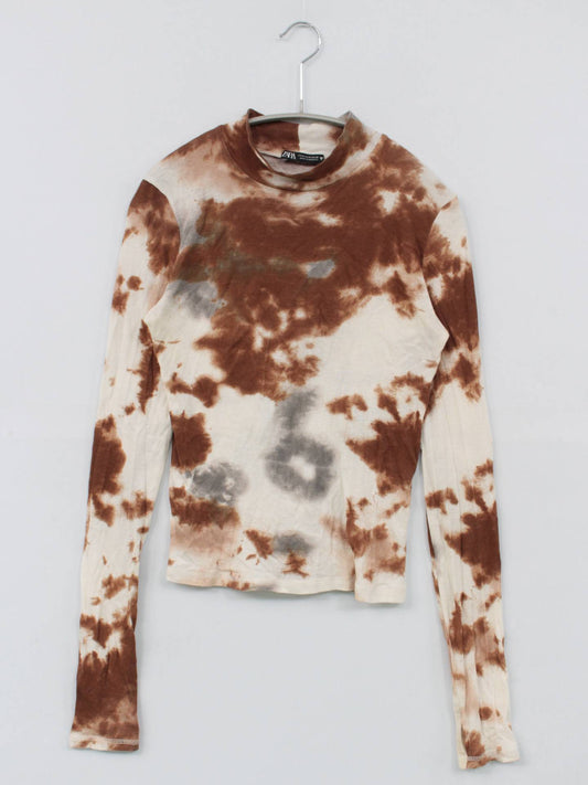 ZARA/ザラ/Tシャツ/カットソー/トップス/ブラウン/M