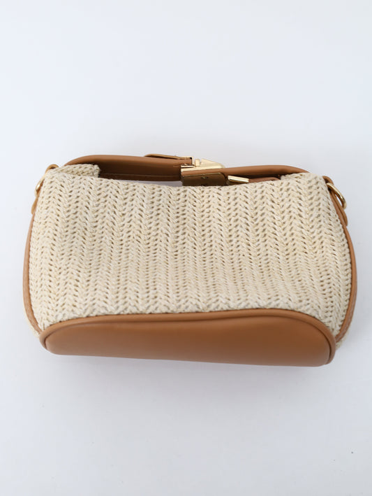 ハンドバッグ/バッグ/ブラウン/F