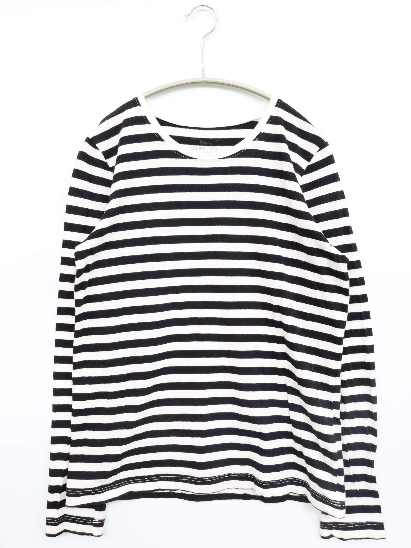 無印良品/Tシャツ/カットソー/トップス/ブラック/L