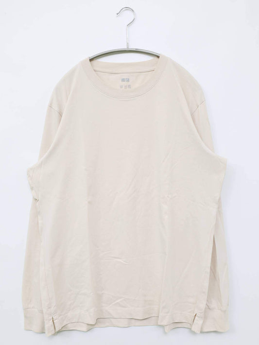 UNIQLO/ユニクロ/Tシャツ/カットソー/トップス/ホワイト/L