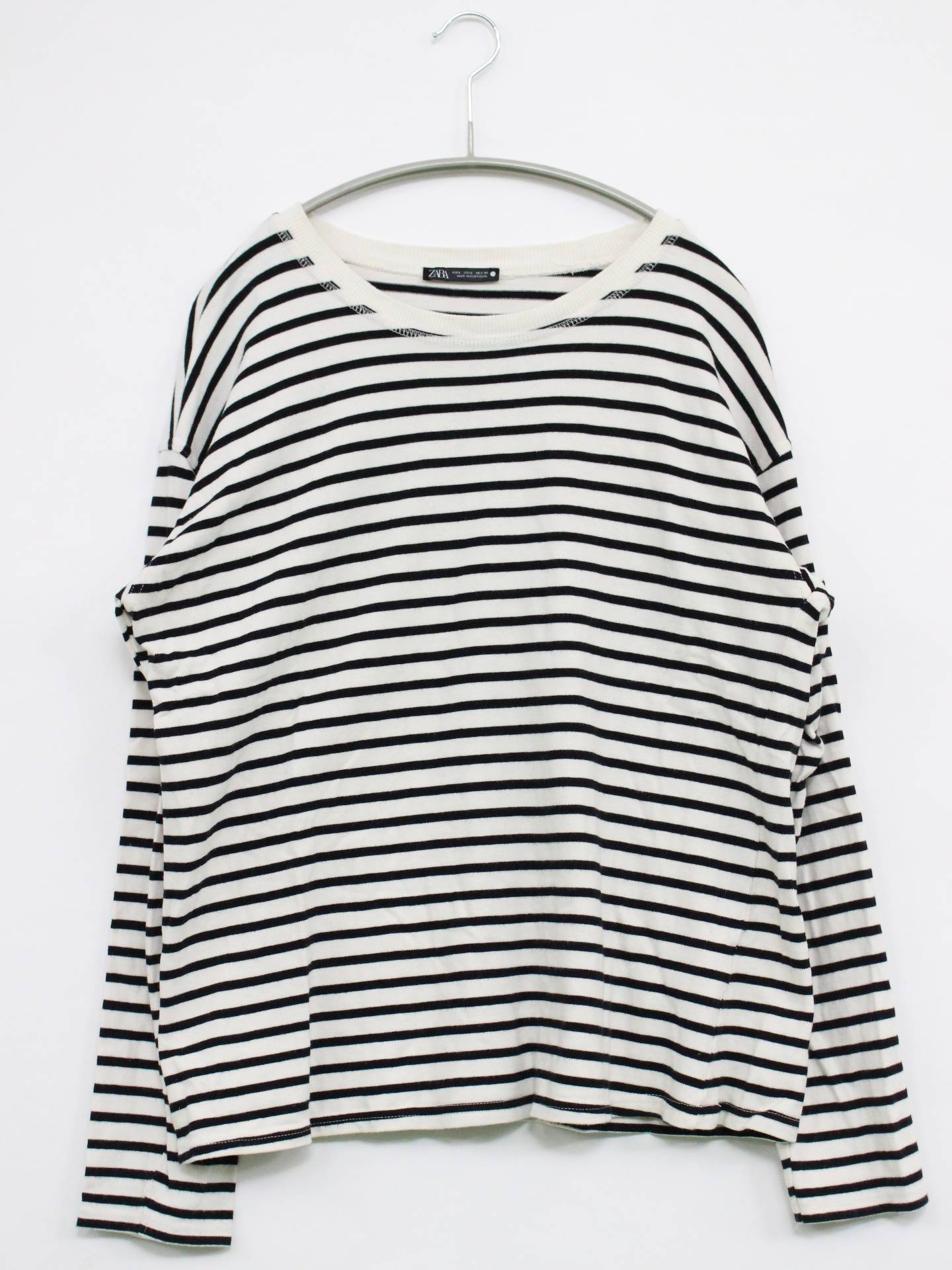 ZARA/Tシャツ/カットソー/トップス/ブラック/L
