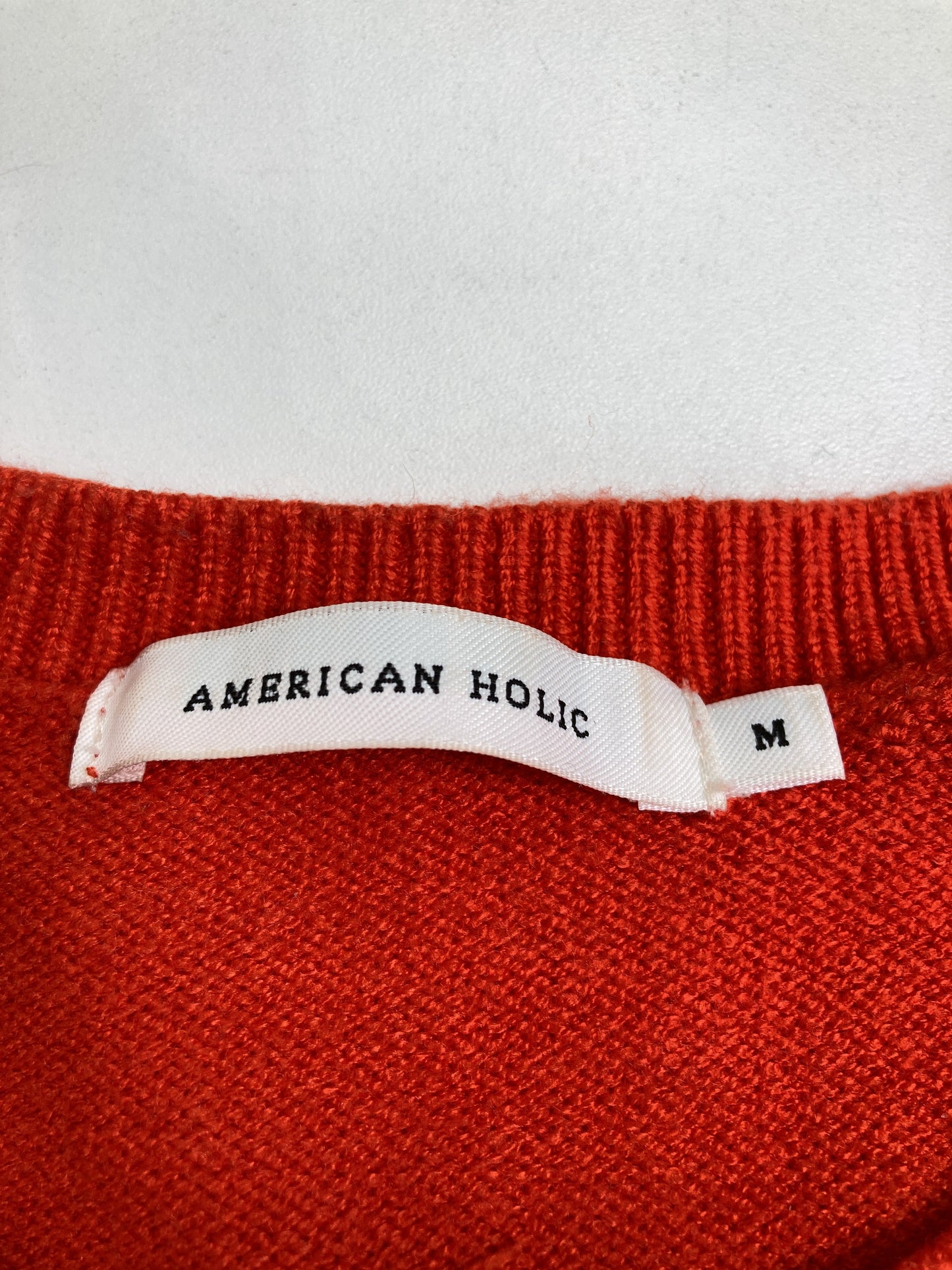 AMERICAN HOLIC/アメリカンホリック/ニット/セーター/トップス/オレンジ/M