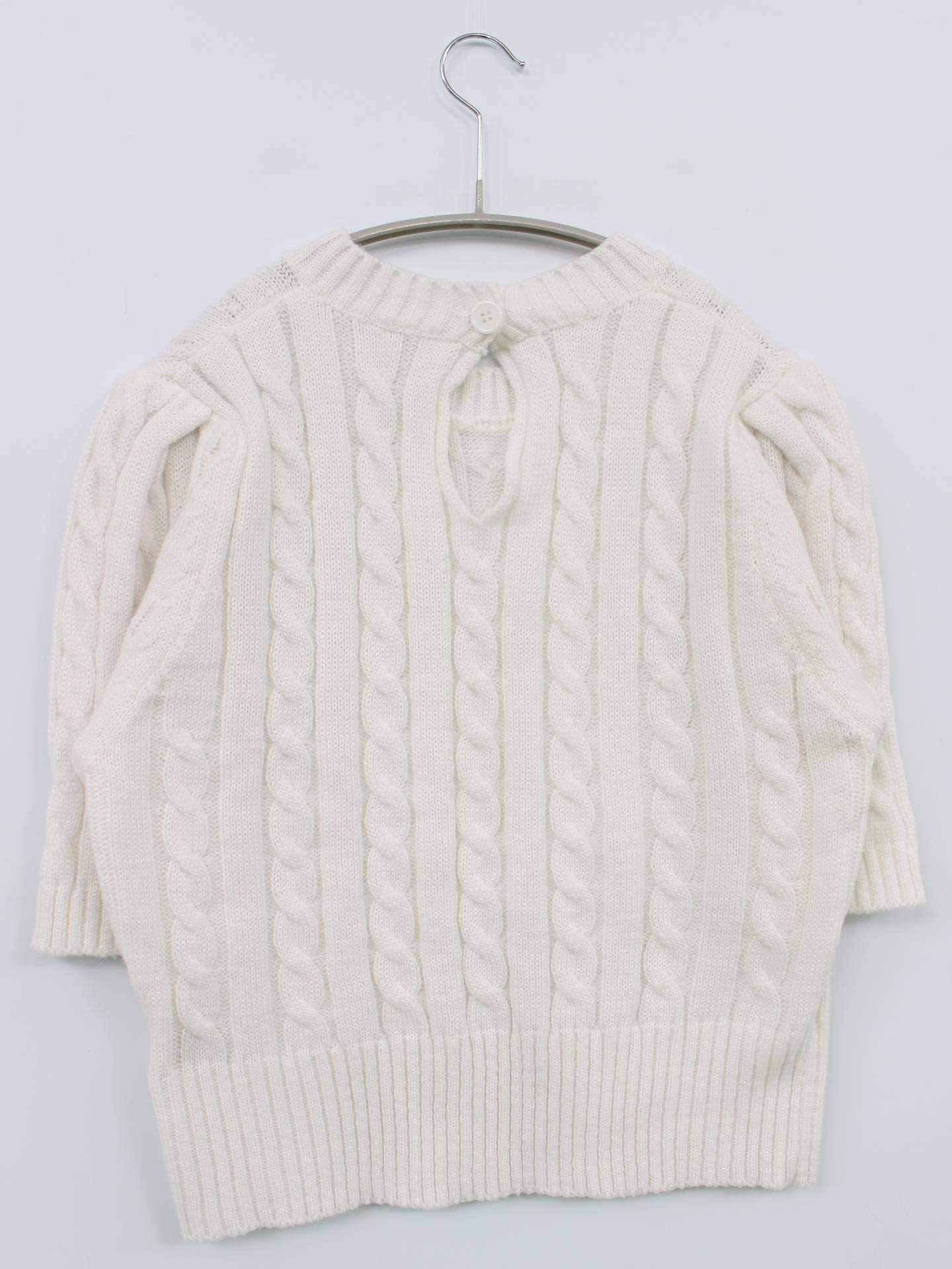 caraffinato/ニット/セーター/トップス/ホワイト/S