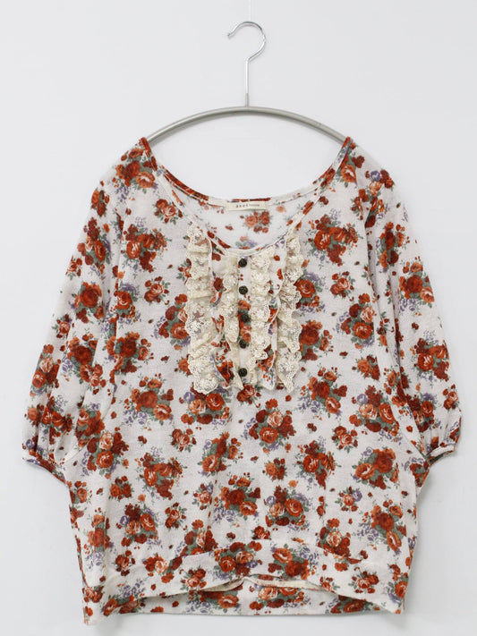 axes femme/アクシーズファム/Tシャツ/カットソー/トップス/レッド/M