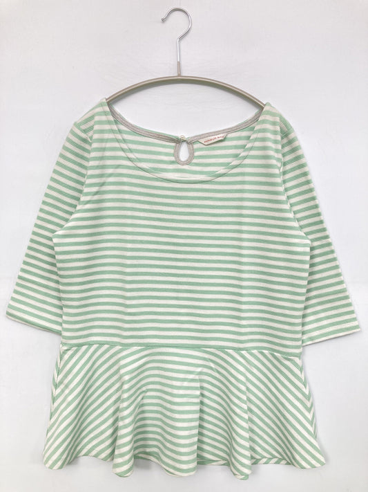 ecomarche/Tシャツ/カットソー/トップス/ライトグリーン/L