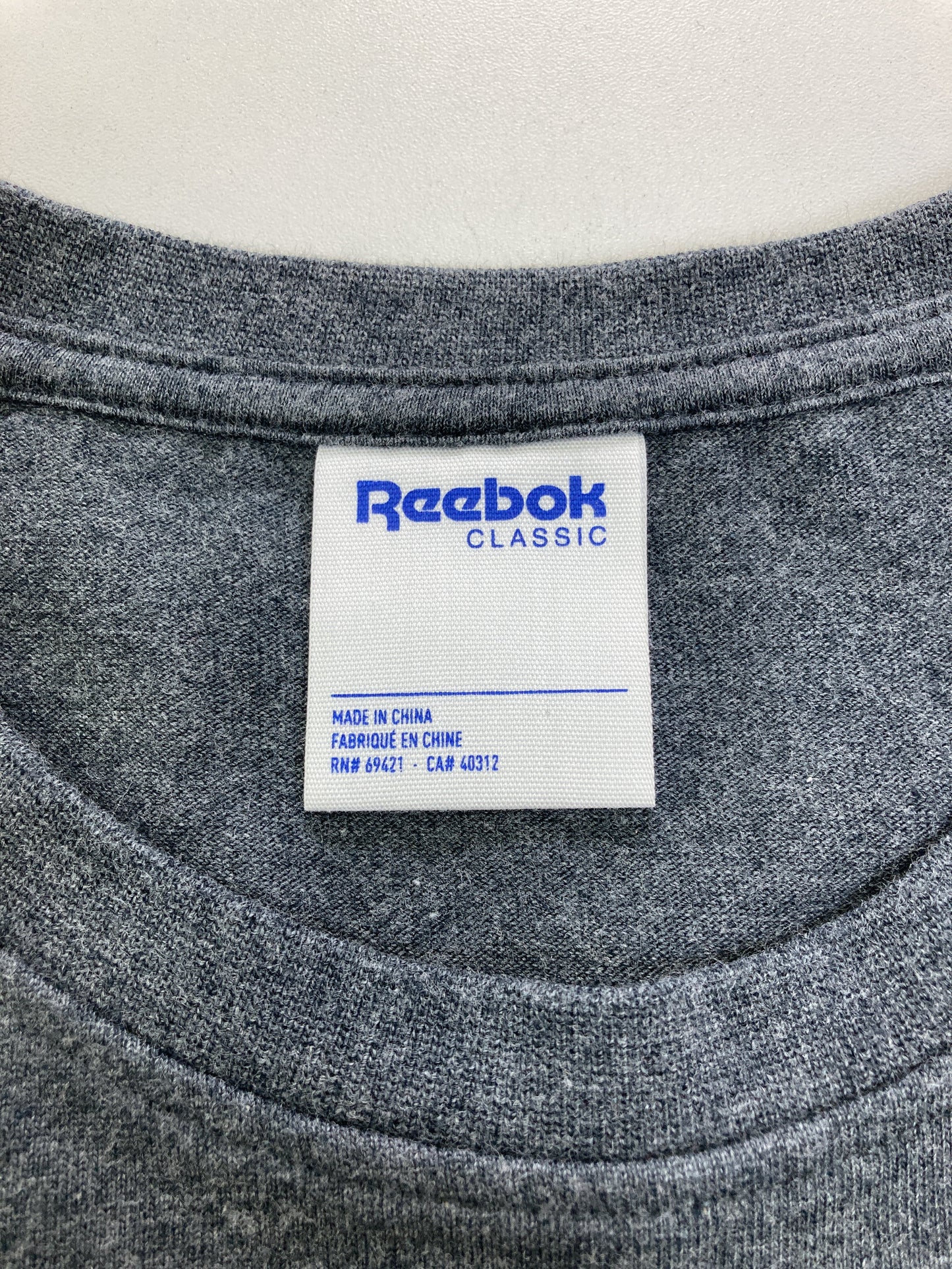 Reebok/リーボック/Tシャツ/カットソー/トップス/グレー/S
