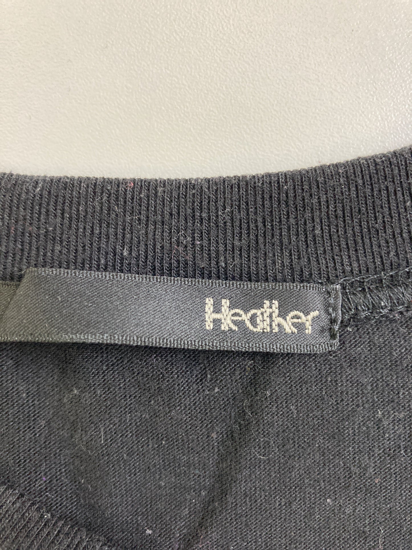 Heather/ヘザー/Tシャツ/カットソー/トップス/ブラック/F