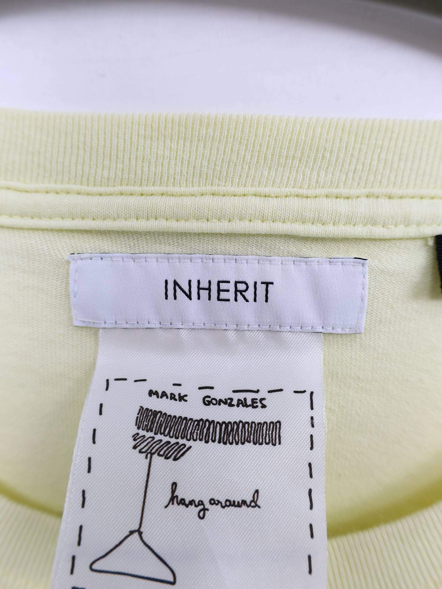 INHERIT/Tシャツ/カットソー/トップス/イエロー/L