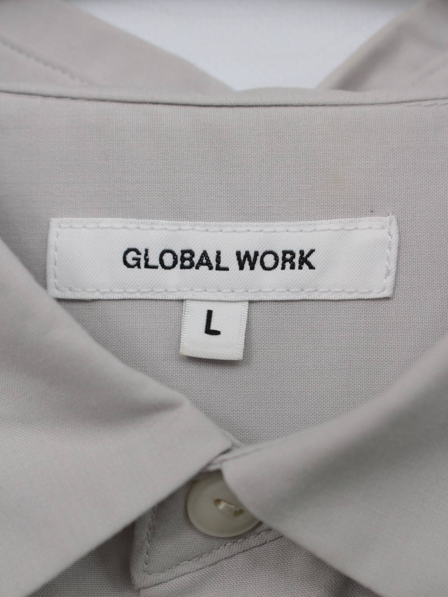 GLOBAL WORK/シャツ/ブラウス/トップス/グレー/L