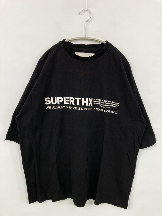SUPERTHANKS/スーパーサンクス/Tシャツ/カットソー/トップス/ブラック/M