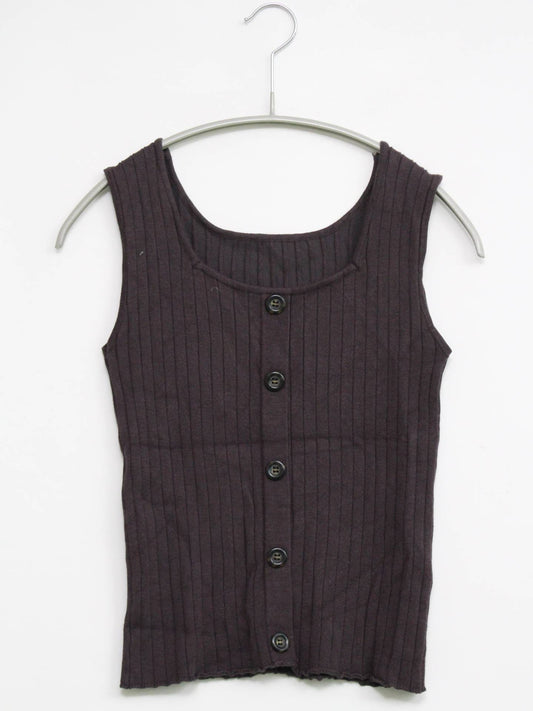 タンクトップ/トップス/ブラウン