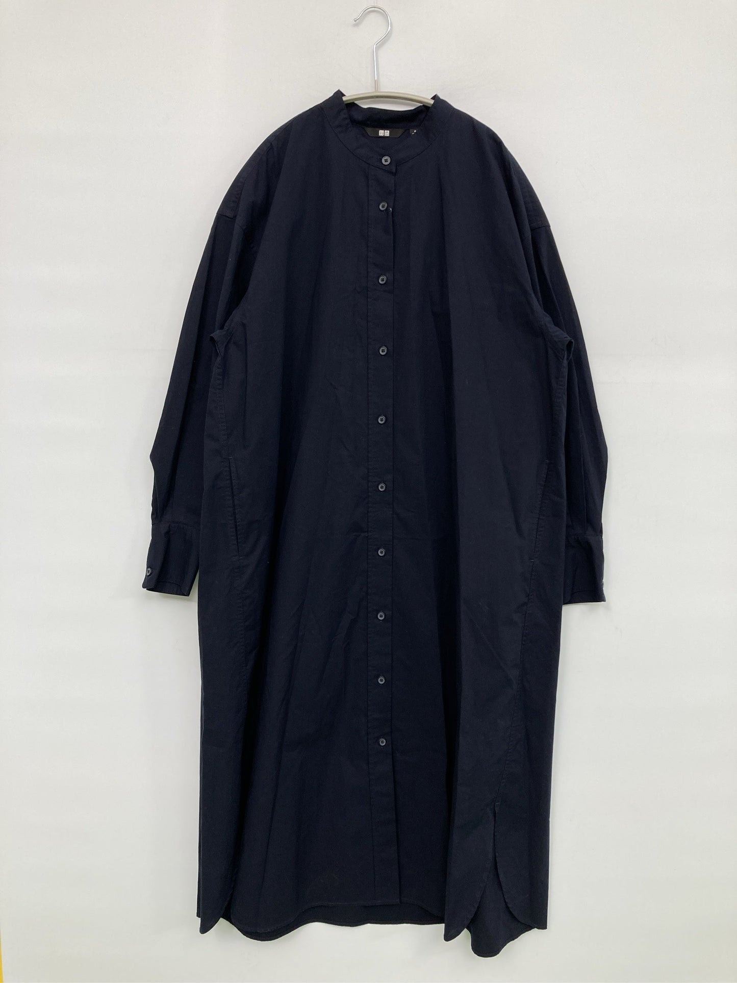 UNIQLO/ユニクロ/シャツワンピース/ワンピース/ドレス/ネイビー/M