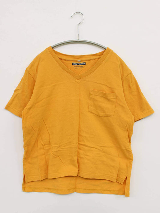 SPRAY PREMIUM/Tシャツ/カットソー/トップス/イエロー/M