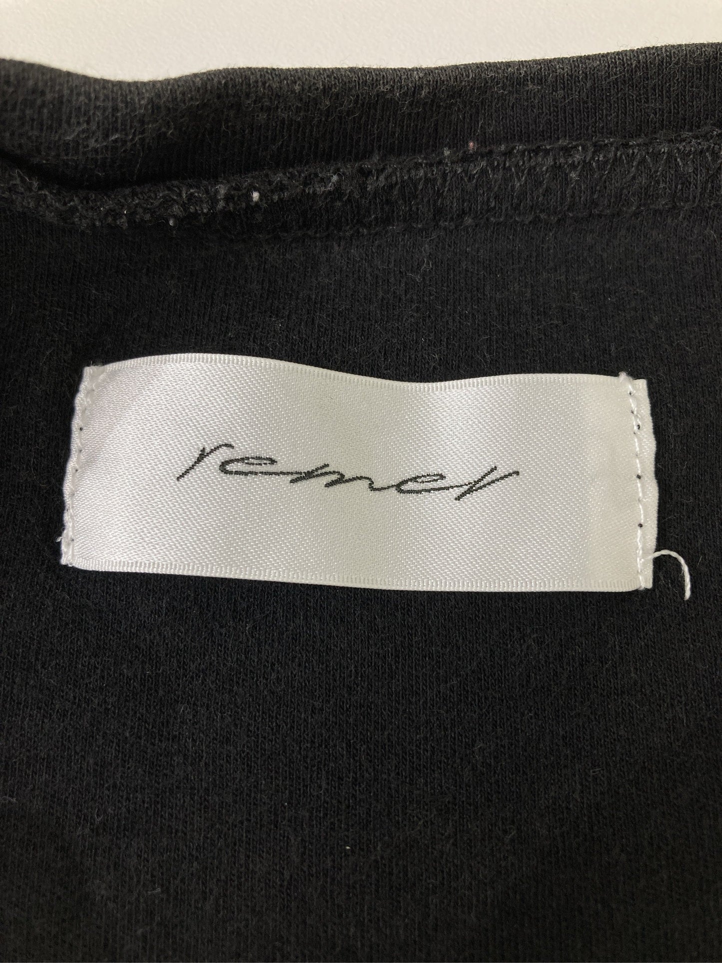 remer/リメール/Tシャツ/カットソー/トップス/ブラック/M