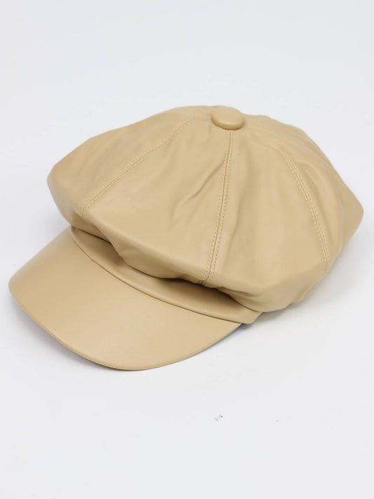 キャスケット/帽子/ベージュ