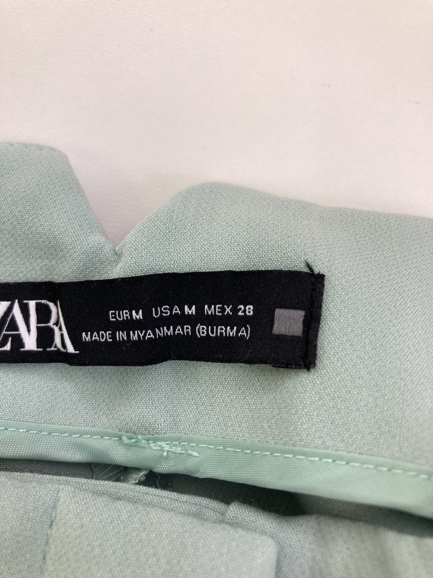 ZARA/ザラ/スラックス/パンツ/ライトグリーン/M