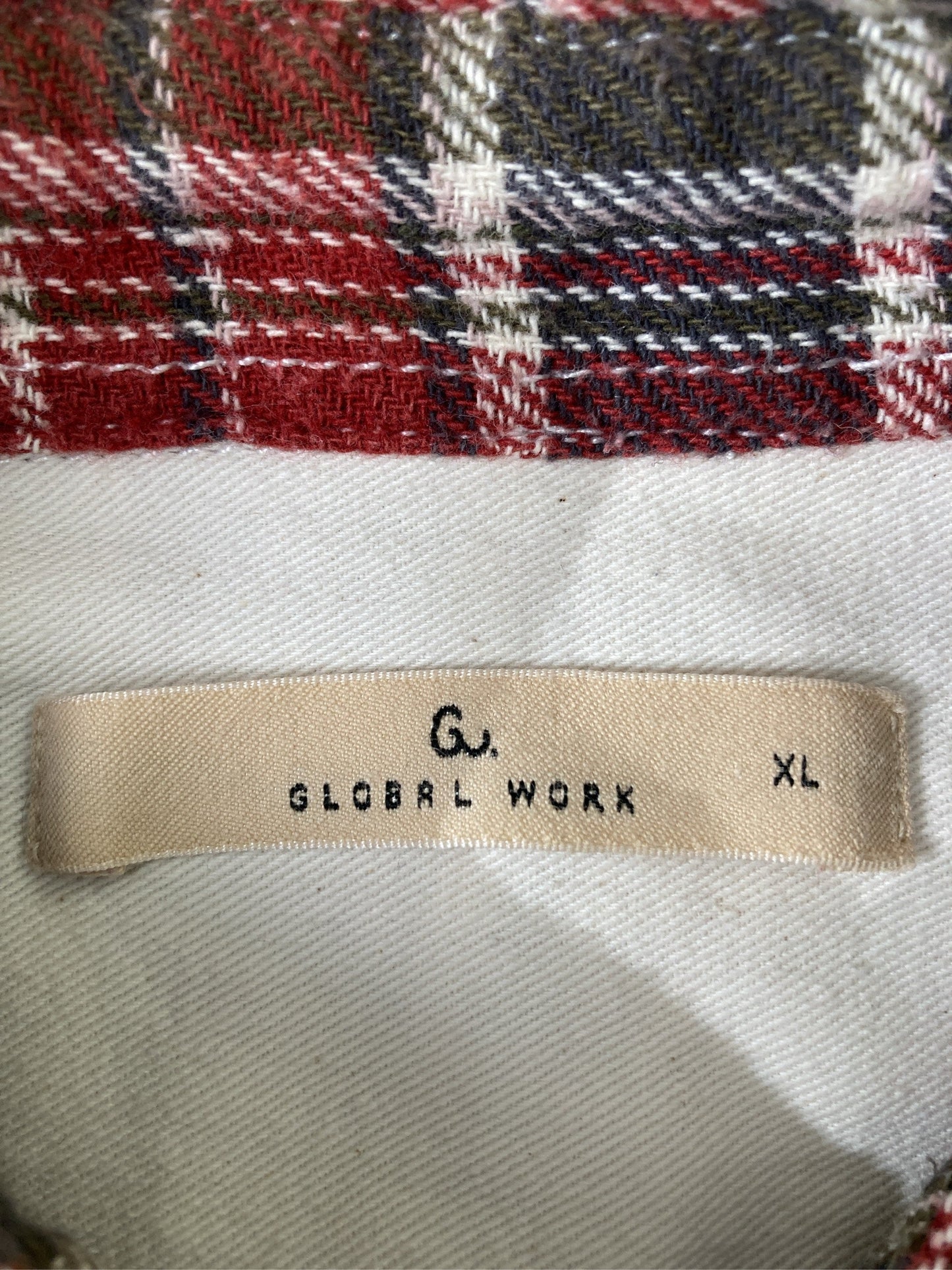 GLOBAL WORK/グローバルワーク/シャツ/ブラウス/トップス/レッド/XL